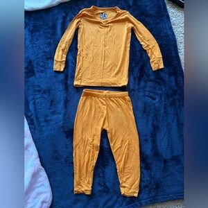 Kickee Pants Toddler Pajama Set in Tangerine